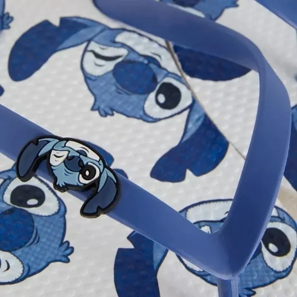 Disneys : Stitch Blue Flip Flop Sandals | Size L | NWT ✨ - Picture 3 of 11